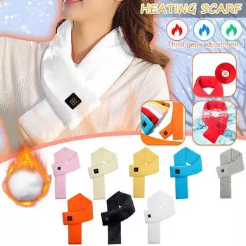 Usb умный шарф для шеи и плеч зимой защита от холода и тепла мужской и женский шарф массажный шарф с подогревом One Size бежевый