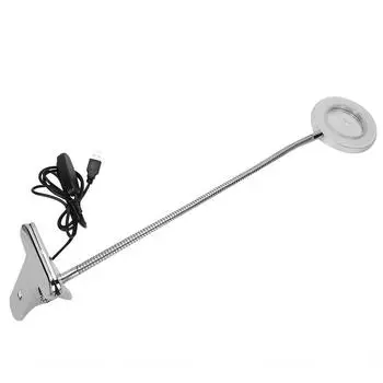 USB Универсальная лампа с зажимом для шланга Регулируемая лампа для чтения Защита глаз Татуировка Красота Лампа (Лупа