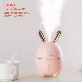 USB-увлажнитель воздуха и ночник Mini Rabbit для дома или автомобиля Pearl белый