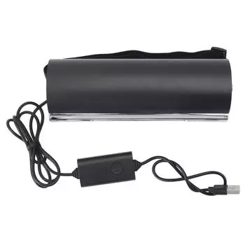 USB Вентилятор для автомобильного сиденья 3 скорости ветра Мощная рециркуляция воздуха Низкий уровень шума Вентилятор для охлаждения автомобиля для заднего сиденья чёрный