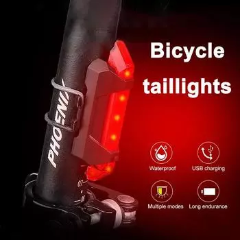 USB велосипедный фонарь Перезаряжаемый фонарь для зарядки предупреждающая лампа для шоссейного велосипеда задние фонари для горного велосипеда ночное катание оборудование для безопасности задние фонари 1pcs белый