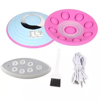 USB Беспроводной Массажер для Груди Женский Увеличение Подтяжка Нагрев Массаж Стимулятор Синий