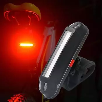 USB водонепроницаемый светодиодный велосипедный передний задний задний фонарь, безопасный велосипедный перезаряжаемый предупредительный фонарь белый