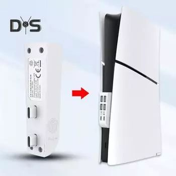 USB высокоскоростной концентратор расширения зарядное устройство удлинитель с несколькими портами стабильная передача данных установка без драйверов разветвитель расширитель для PS5 Slim чёрный