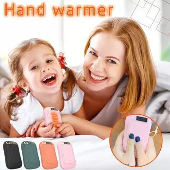 USB-зарядка, грелка для рук, многофункциональный фонарик, дисплей температуры, грелка для рук зелёный