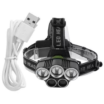 USB зарядка T6 налобный фонарь водонепроницаемый налобный фонарь фонарь для улицы