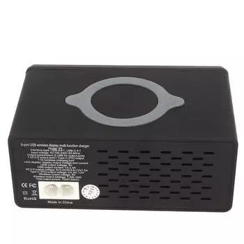 USB зарядное устройство 100 Вт 8 портовая USB зарядная станция QC 3.0 беспроводное зарядное устройство PD18W интеллектуальное совместимое UK Plug