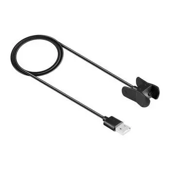 USB зарядное устройство для замены умного браслета Garmin Vivosmart 4, кабель для зарядки, зажим для шнура, зарядное устройство чёрный