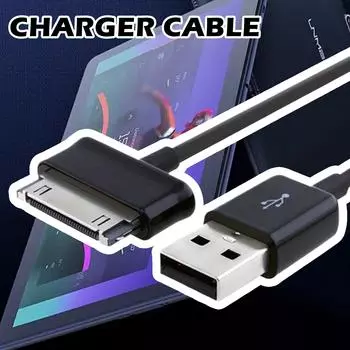 USB-зарядное устройство, кабель для зарядки и передачи данных для Samsung Galaxy Tab P3110 P3100 P7500 P7310 P7510 P7300 Note S2M4 black-One-size