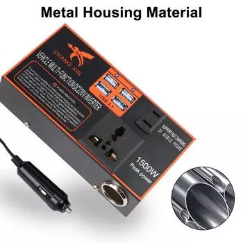 USB зарядные устройства DC 12V/24V в AC 110V/220V гнездо прикуривателя вилка прикуривателя адаптер питания преобразователь 8 портов автомобильный инвертор чёрный