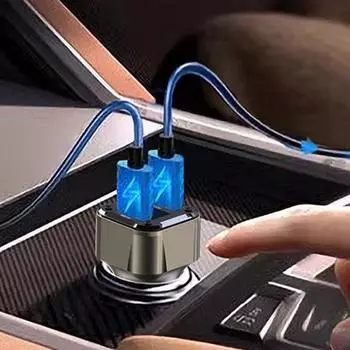 USBC Car Charger Fast Car Charger 30W Car Adapter With Safety Hammer Design USB Car Adapter Multi-Function Car Charger Adapter United States