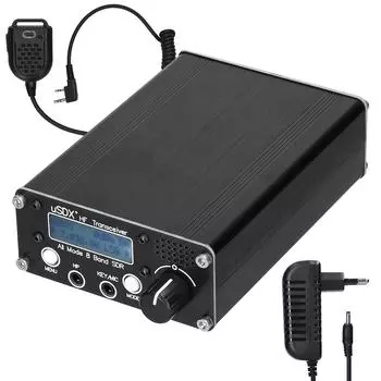 uSDR uSDX+ Plus V2 10/15/17/20/30/40/60/80 м 8-диапазонный SDR всережимный высокочастотный SSB QRP трансивер с антенным разъемом BNC US чёрный