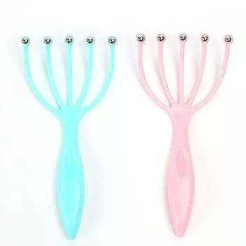 Use Stress Relif Steel Ball Five Finger Head Massage Health Care Neck Massage Tool Scalp Massager #1