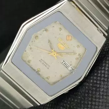 Б/У подлинные мужские часы SEIKO 5 с автоматическим заводом 6349A из Японии с оригинальным циферблатом a416160-2 R10621f-a416160