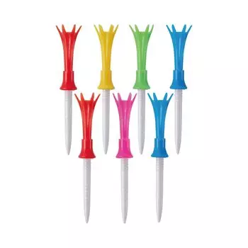 used by Rikuya Hoshino DAIYA GOLF Tomahawk Tee Long 7 pieces Height adjustable Increased distance Heavy duty Not easy to break Easy to find Conforms