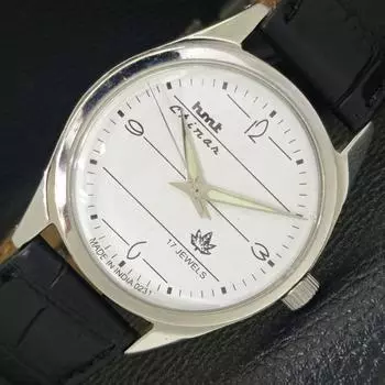 USED CLASSIC HMT CHINAR MANUAL WINDING WHITE DIAL WATCH FOR MEN a430102-2 R101-a430102