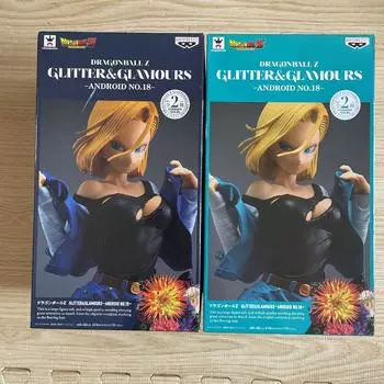 Used Dragon Ball Android 18 Figures GLITTER&GLAMOURS 2 Piece Set japan