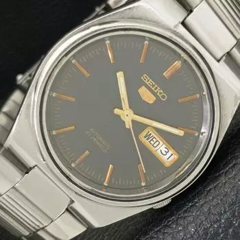 USED GENUINE VINTAGE SEIKO 5 AUTOMATIC JAPAN MENS ORIGINAL DIAL WATCH a433262-2 R115-a433262