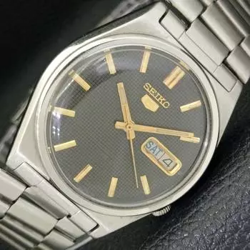 USED GENUINE VINTAGE SEIKO 5 AUTOMATIC JAPAN MENS ORIGINAL DIAL WATCH a433332-2 R115-a433332