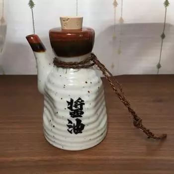 Used Gravy Gyoza Dandadan Soy Sauce Jug 15cm