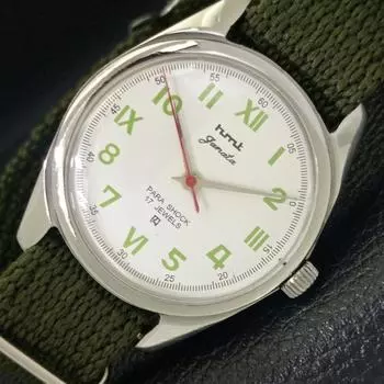 Б/У HMT JANATA аутентичные индийские мужские часы с ручным заводом и белым циферблатом a430026-2 R101-a430026