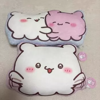 Used Love Ease Pyonchi Sumoppi Die Cut Cushion 2 Types Set