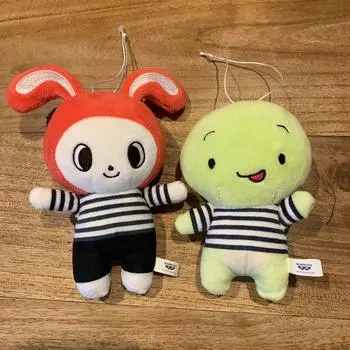 Used Maizen Sisters Mascot Plush Vacation Stuffed Toy Mikey Zenichi Set of 2 No Tag