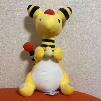 Used Pokemon Ampharos BIG Plush doll Mogu Mogu Time 42cm