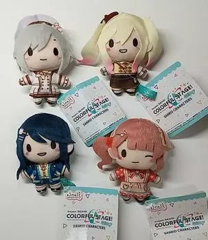 Used Project Sekai Honami Saki Shiho Itika Fuwapuchi Mascot Plush Set of 2