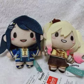 Used Project Sekai Ichika Hoshino Saki Tenma Fuwapuchi Mascot Plush Set of 2