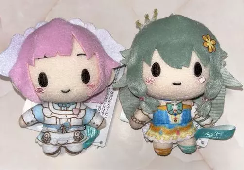 Used Project Sekai Sanrio Fuwapuchi Mascot Plush Nene Emu Set of 2