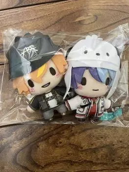 Used Project Sekai Sanrio Vivid BAD SQUAT Fuwa Puchi Mascot Plush Set of 2 10cm