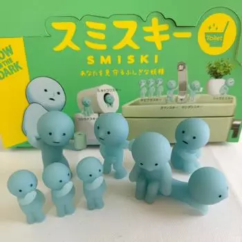 Used SMISKI Series Toilet Series Mini Figure 6 Types Set No Box