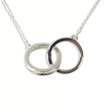 [Used] TIFFANY/Tiffany 925 1837 Interlocking Circle Necklace/Pendant/g420-79