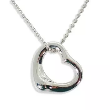 [Used] TIFFANY/Tiffany 925 Open Heart Pendant/Necklace/g400-26