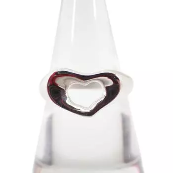 [Used] TIFFANY/Tiffany 925 Open Heart Ring No. 12.5 [g373-50]