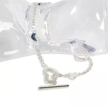 [Used] TIFFANY/Tiffany SV925 heart lariat bracelet/g403-83