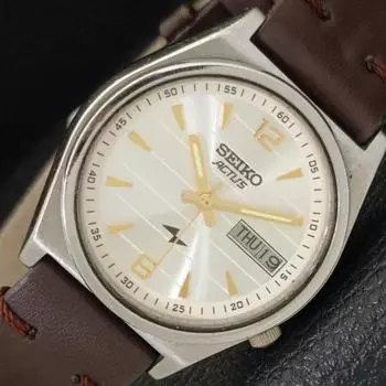 Б/У винтажные мужские часы SEIKO ACTUS AUTOMATIC 7009A из Японии с серебряным циферблатом a433217-2 R115-a433217