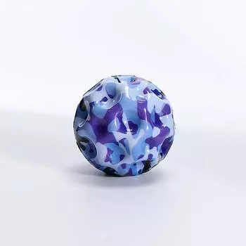 Useful Hole Galaxy Soft Bouncy Ball Anti-Fall Moon Shape Porous Bouncy Ball Popping Sensory Fidget Toy Adult Kids Stress Relief