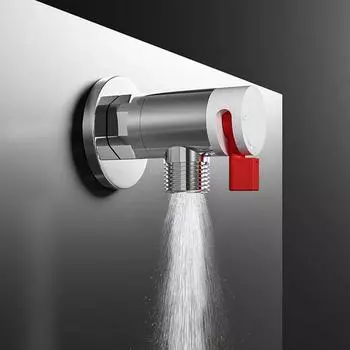 Useful Metal Triangle Valve G1/2 Thread Replacement Tool Water Tap Connector Multi functional Large Flow Faucet Joint