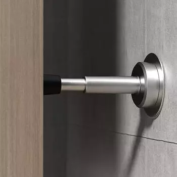 Useful Stainless Steel Door Stopper Wall Protector Anti-Collision Door Crash Pad Noise Canceling Hardware Door Holder Door серебряный