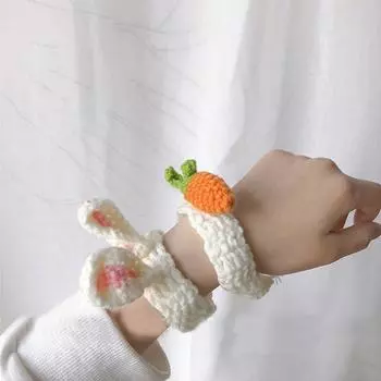 Уши Морковь Шерсть Вязание Медведи Ручной Браслет Друзья Плетеный Браслет Браслет Любителей Ручная Веревка