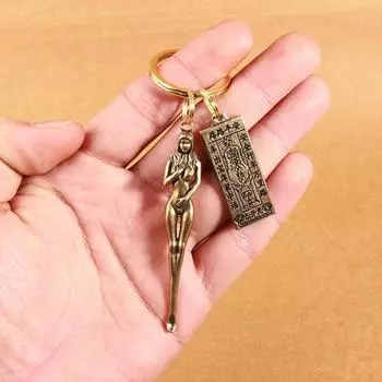 Ушная ложка для удаления ушной серы, креативная форма, легкий портативный брелок в стиле ретро, инструмент для чистки ушей, инструмент для ухода за ушами H