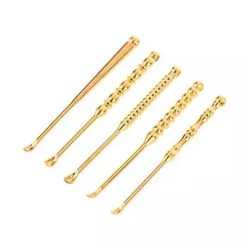 Ушная палочка-кюретка для чистки ушной серы Инструменты для чистки латунная ушная ложка портативная кюретка для чистки ушей многофункциональный дизайн