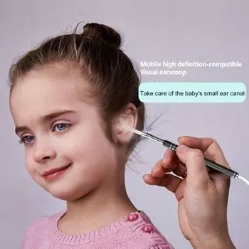 Ушной эндоскоп, удобное быстрое позиционирование, IP67, водонепроницаемый, визуальный инструмент для ухода за ушами, визуальный очиститель для ушей, средство для удаления воска, визуальный инструмент для ухода за ушами серебряный