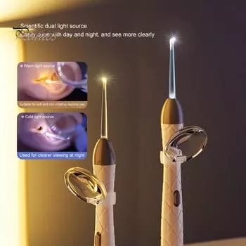 Ушной щипчик со светодиодной подсветкой Перезаряжаемый инструмент для удаления ушной серы с пинцетом Многоразовый очиститель ушей для младенцев Сменная силиконовая ложка Безопасный набор для чистки ушей фиолетовый