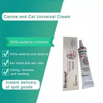 Ушные клещи в ушах домашних собак и кошек, запах ушей, зуд в ушах, капли для ушей кошек и собак, 10 мг One Size белый