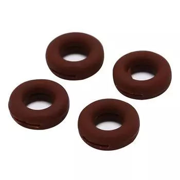 Ушные крючки для очков, круглые противоскользящие силиконовые ручки, спортивные наконечники для очков кофейный