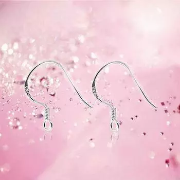 Ушные крючки из чистого серебра 925 пробы, антиаллергенные ювелирные аксессуары для ухода за ушами, серьги, серебряные аксессуары «сделай сам», серьги, москитная сетка Hoy 925