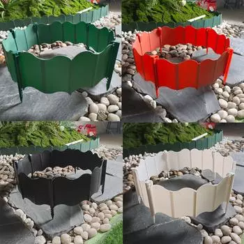 Усиленный садовый забор с гвоздями: Пластиковый, свободно сращиваемый забор для посадки растений и украшения проходов